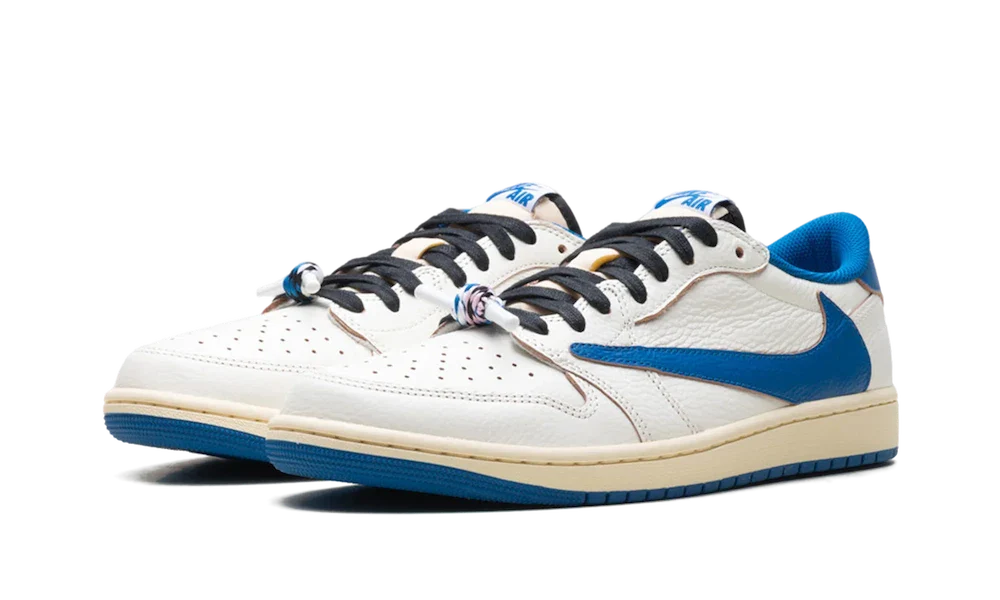 Air Jordan 1 Low OG Fragment Travis Scott White Blue