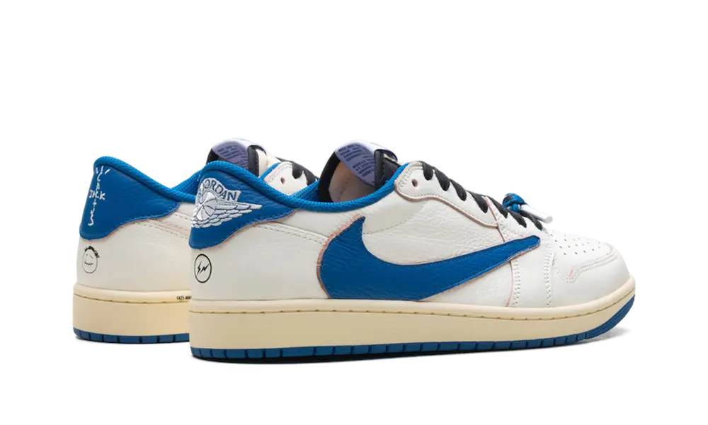 Air Jordan 1 Low OG Fragment Travis Scott White Blue