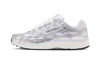 Nike P-6000 White Metallic Silver