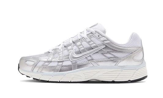 Nike P-6000 White Metallic Silver
