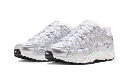 Nike P-6000 White Metallic Silver