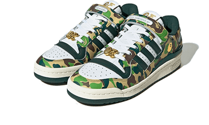 Adidas Forum 84 Low Bape 30th Anniversary Green Camo