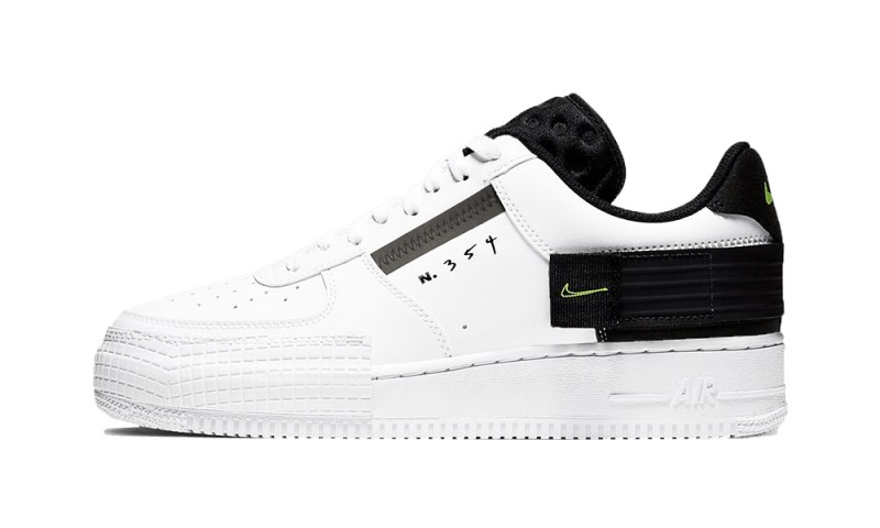 Nike Air Force 1 Low Drop Type White Black Volt