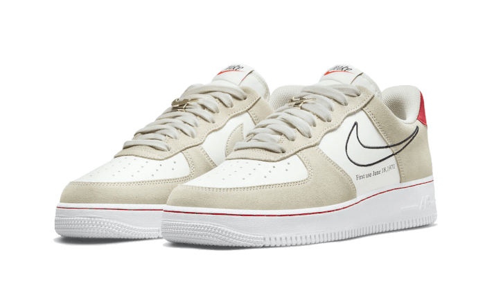 Nike Air Force 1 Low First Use Light Sail Red