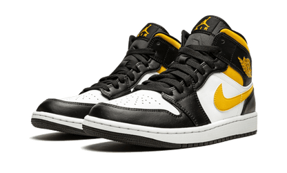 Air Jordan 1 Mid White Pollen Black