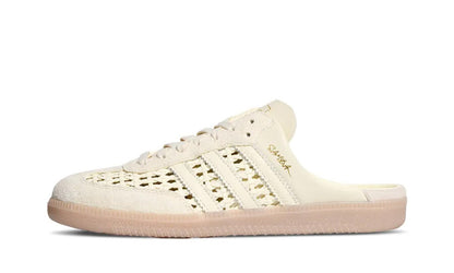 Adidas Samba Mule Woven Basketweave Cream White