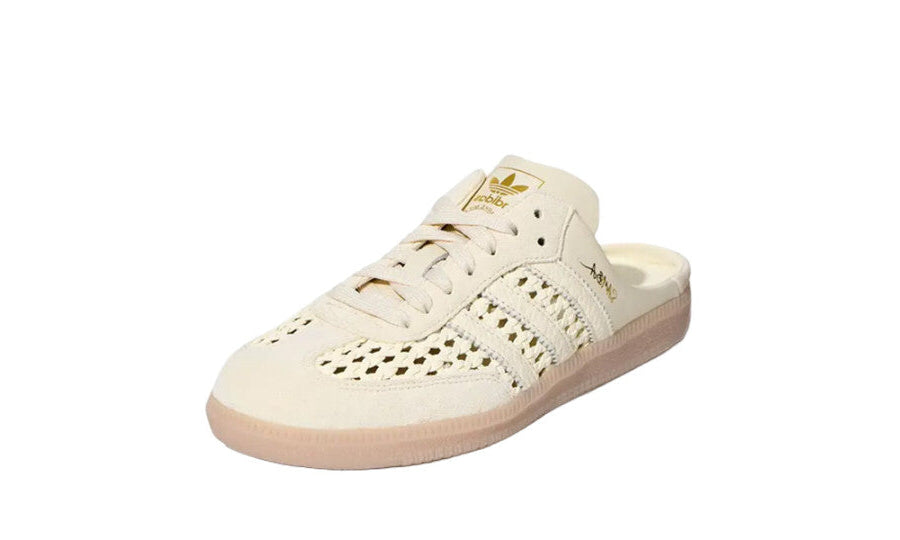 Adidas Samba Mule Woven Basketweave Cream White