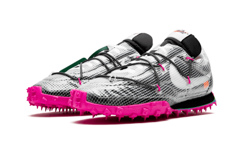 Nike Waffle Racer Off-White Black Fuchsia
